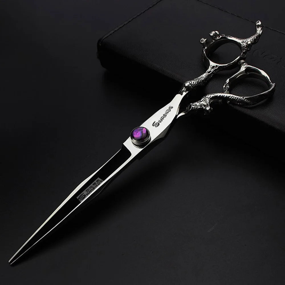 Professional Hairdressing Scissors 8 Inch Hair Cutting Shears for Barbers and Stylists