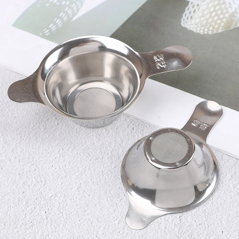 Stainless Steel Tea Strainer Filter Sieve for Leaf Tea & Spices - 2 Sizes