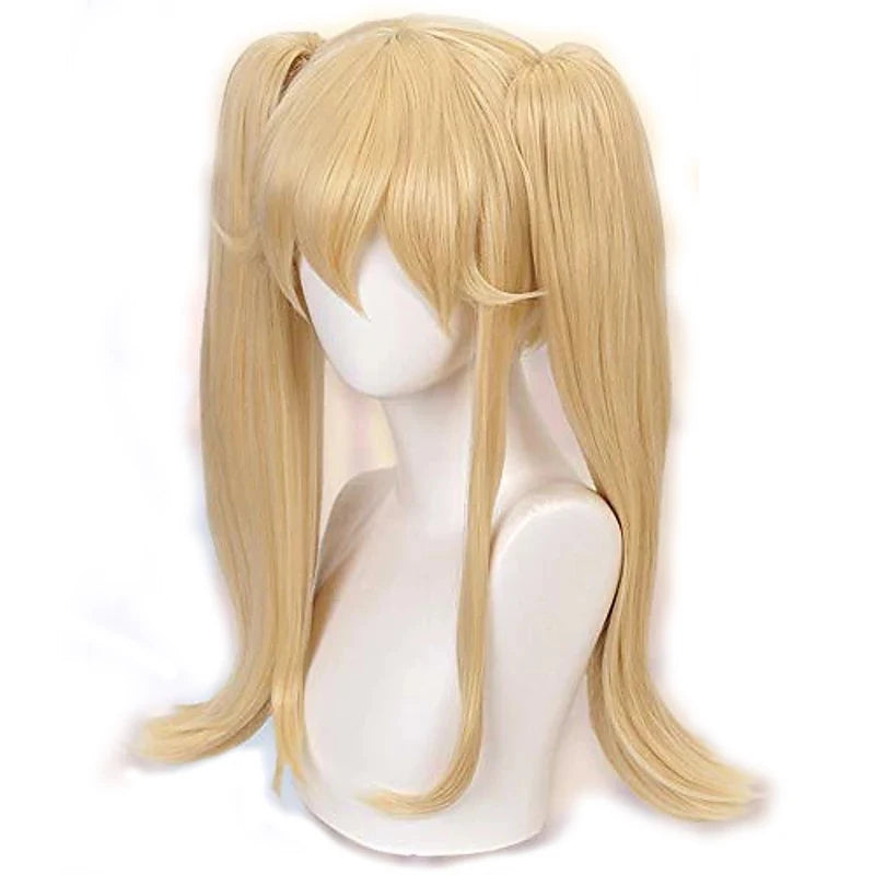 Heat Resistant Synthetic Cosplay Wig with Blonde Ponytail - Kakegurui Mary Saotome Style