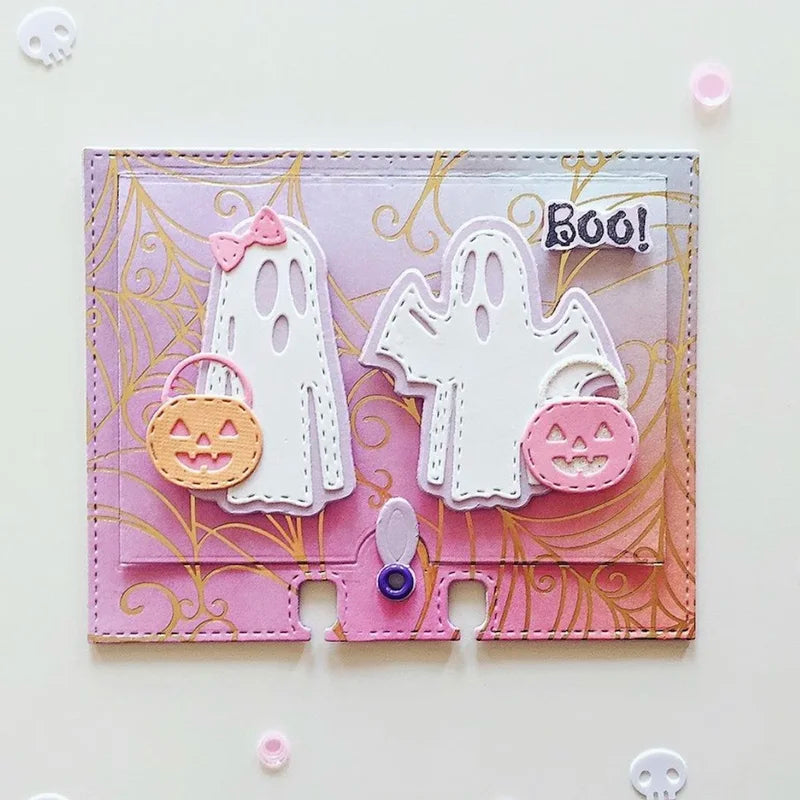 Halloween Ghosts Metal Cutting Dies & Stencils for Scrapbooking & Card Making
