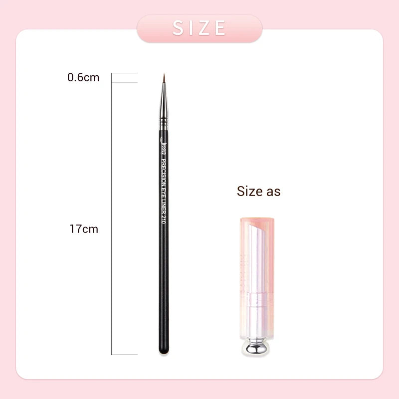 Precision Eyeliner Brush - Fine Synthetic Tip for Eye Makeup, Jessup S140