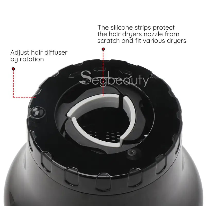 Universal Curly Hair Diffuser Attachment for Blow Dryers - Adjustable Fit