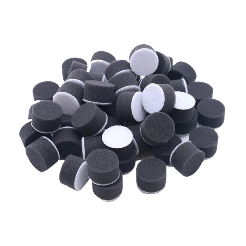 25mm 50Pcs Car Polishing & Buffing Sponge Pads Set - Waxing Buffer Tools