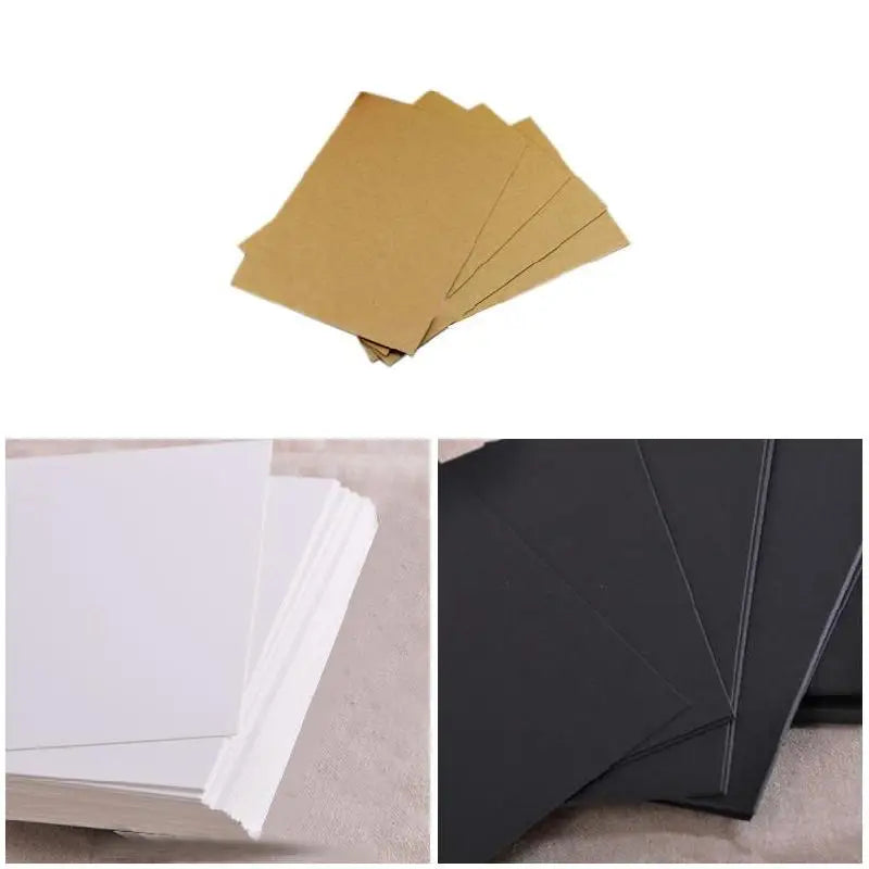 20PCS Blank Kraft Paper Postcards for DIY, Greeting, Message & Craft Projects