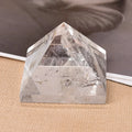 Natural Clear Quartz Pyramid Crystal for Healing Chakra Meditation Home Decor