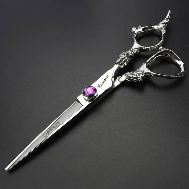 Professional Hairdressing Scissors 8 Inch Hair Cutting Shears for Barbers and Stylists