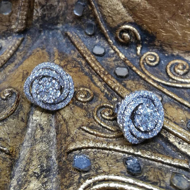 Elegant Cubic Zirconia Stud Earrings for Women - Versatile Jewelry for Weddings & Parties