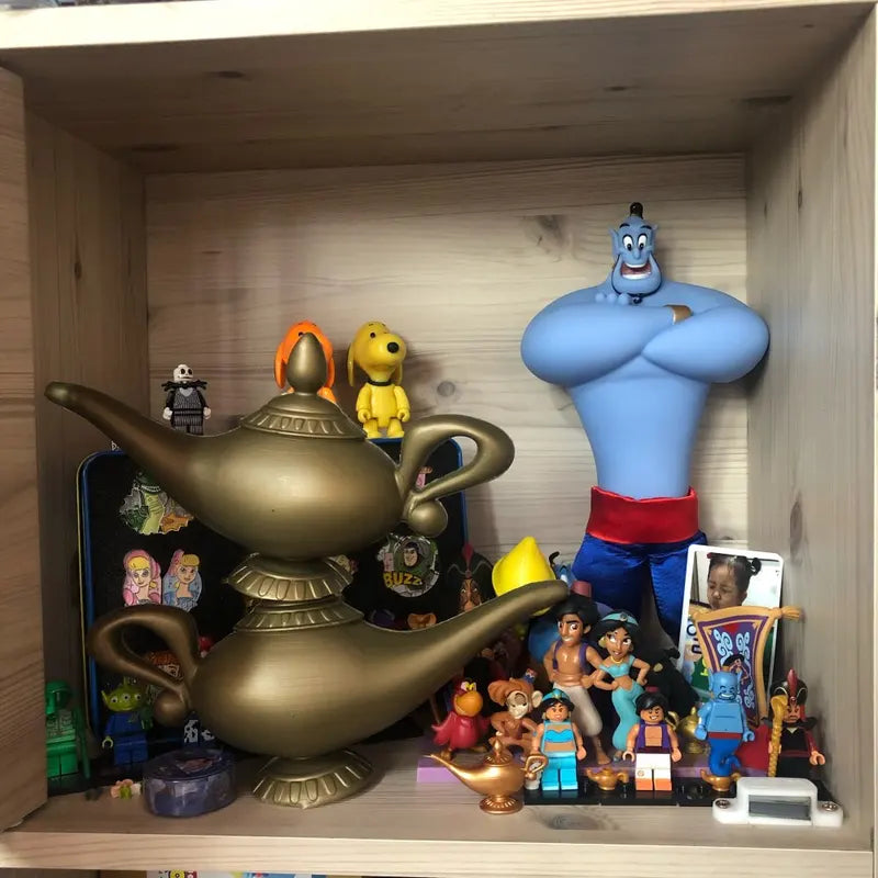 Genie Lamp Halloween Decoration Cartoon Aladdin Cosplay Prop Home Party Ornament