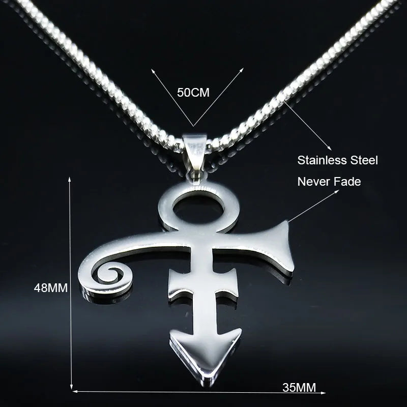 Minimalist Memorial Love Logo Necklace for Women - Stainless Steel Jewelry
