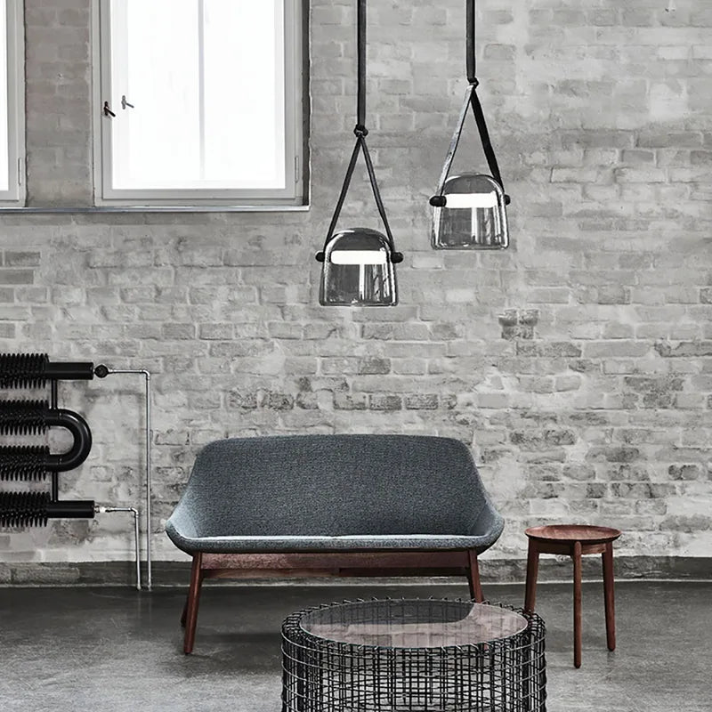 Modern Glass LED Pendant Light for Living Room & Bedroom - Indoor Decorative Lighting