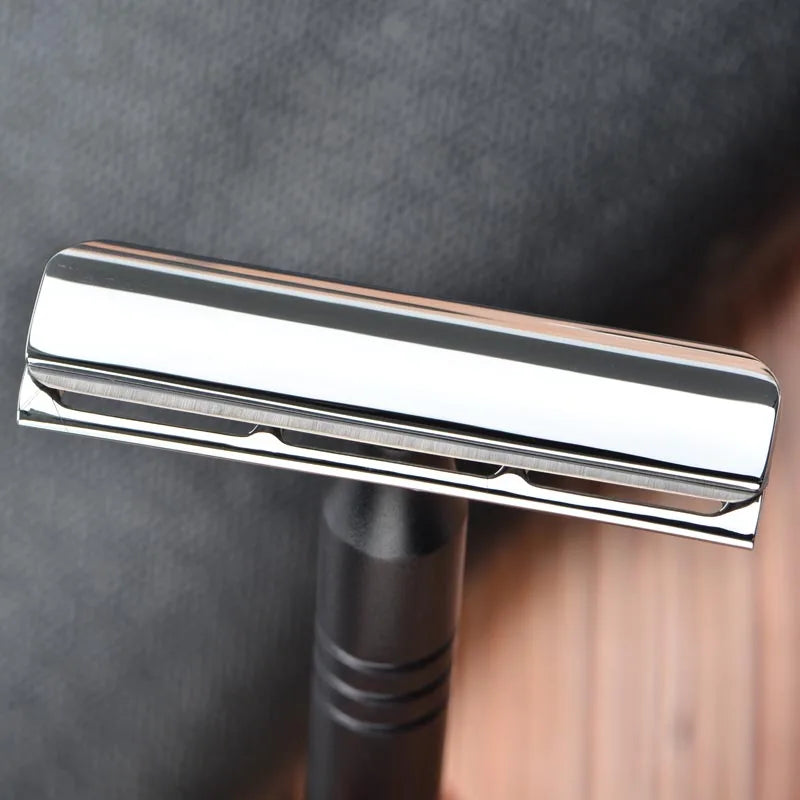 Lightweight Aluminum Handle Safety Razor for Professional Shaving