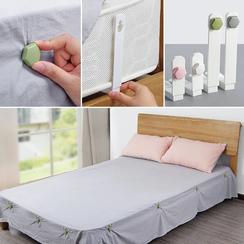 4-Pack Bed Sheet Clips Non-Slip Mattress & Sofa Cover Fasteners Household Fixing Brackets