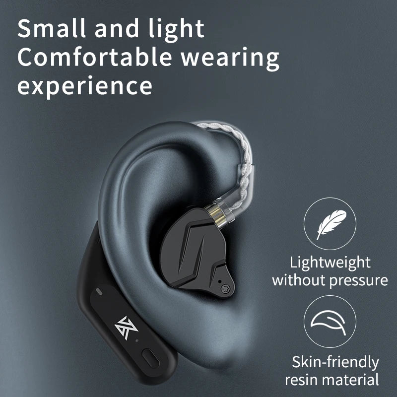 Bluetooth Ear Hook Upgrade Cable for KZ TRN CCA Wireless Earphones with Charging Case