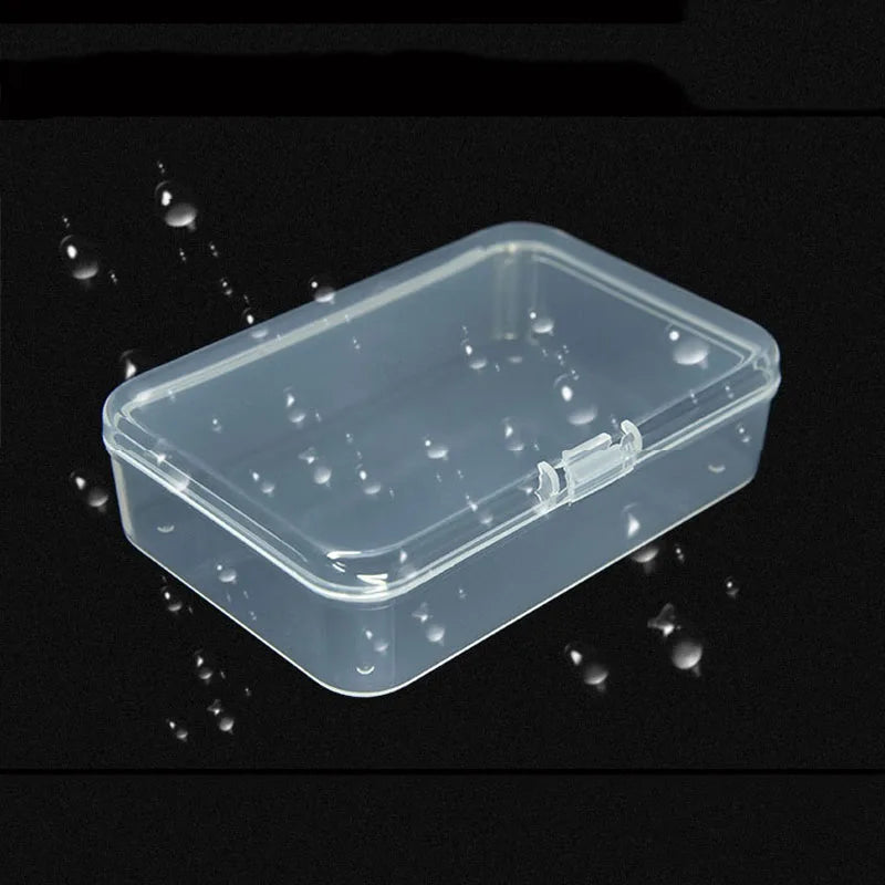 5 Pack Transparent Plastic Jewelry Storage Boxes for Small Items