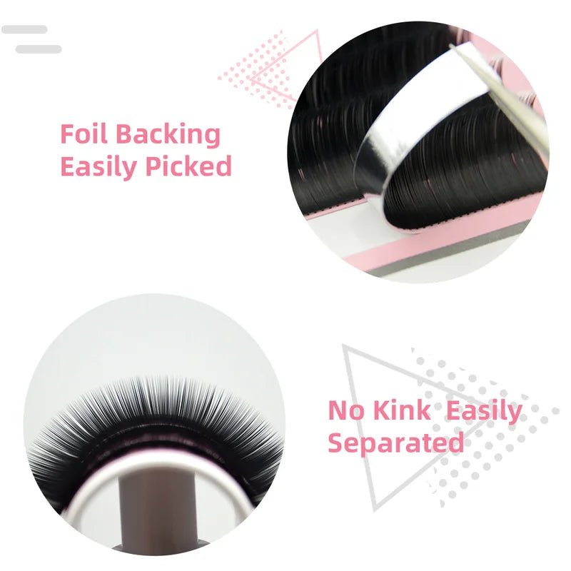 Russian Volume Eyelash Extension Kit 4 Sets Mixed Lengths for Lash Artists