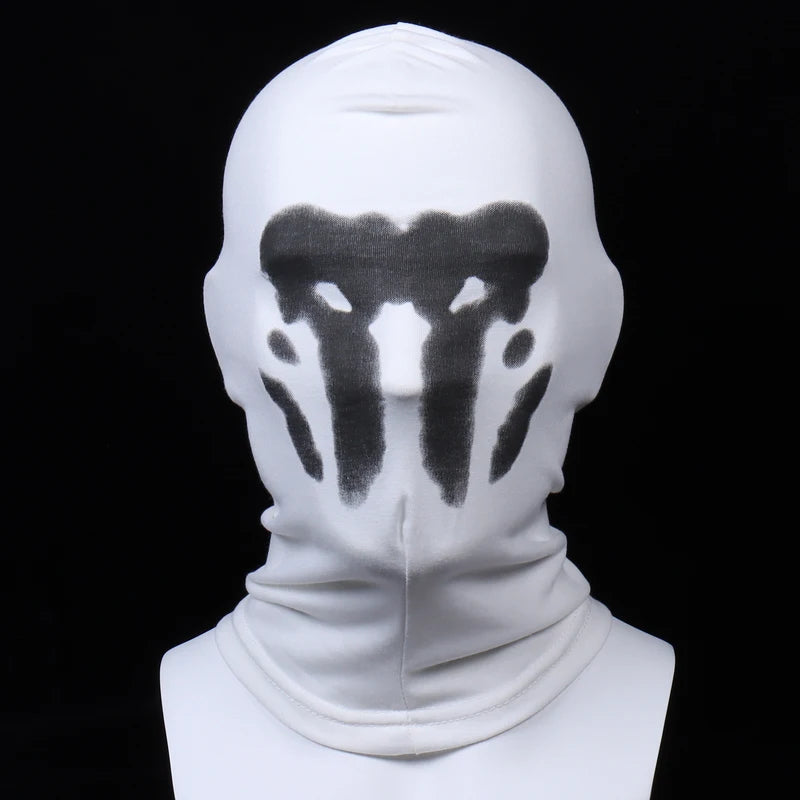 Unisex Rorschach Inkblot Mask for Halloween Cosplay and Costume Parties