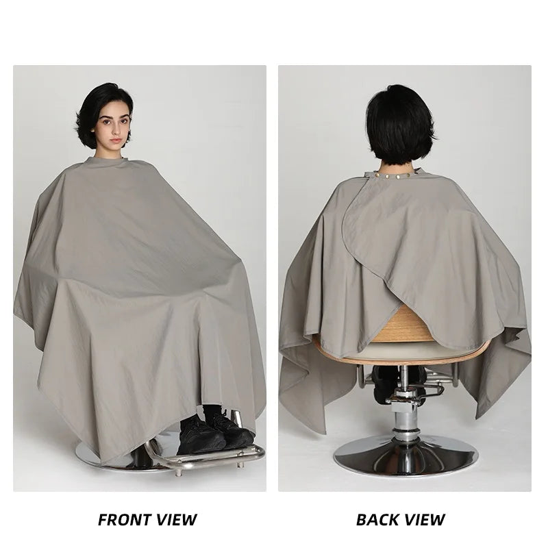 Waterproof Haircut Cape for Salon & Home Hairdressing, Adjustable Neck