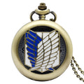 Antique Retro Quartz Pocket Watch Chain Necklace with Pendant - Unisex Gift