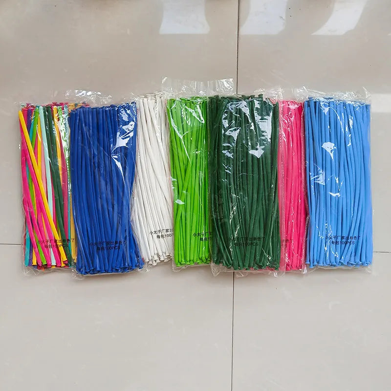 50pcs Latex Animal Shape Long Balloons Party Decorations for Birthdays Baby Showers Weddings