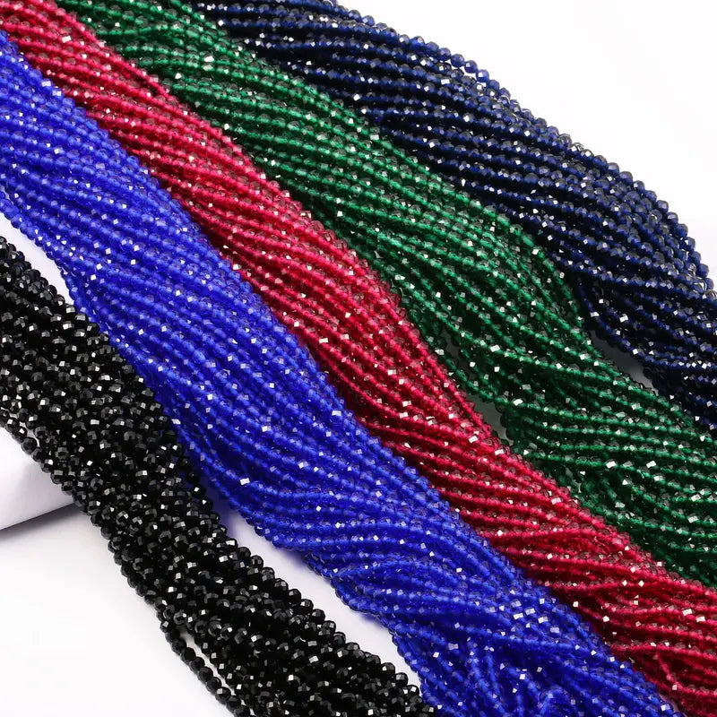Natural Bright Spinel Beaded Jewelry Making Beads - Round Faceted 2-3mm, Loose Stones for Bracelets & Necklaces