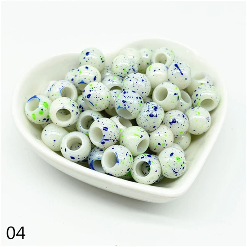 50pcs 10mm Acrylic Beads for Jewelry Making Loose Beads Craft Supplies