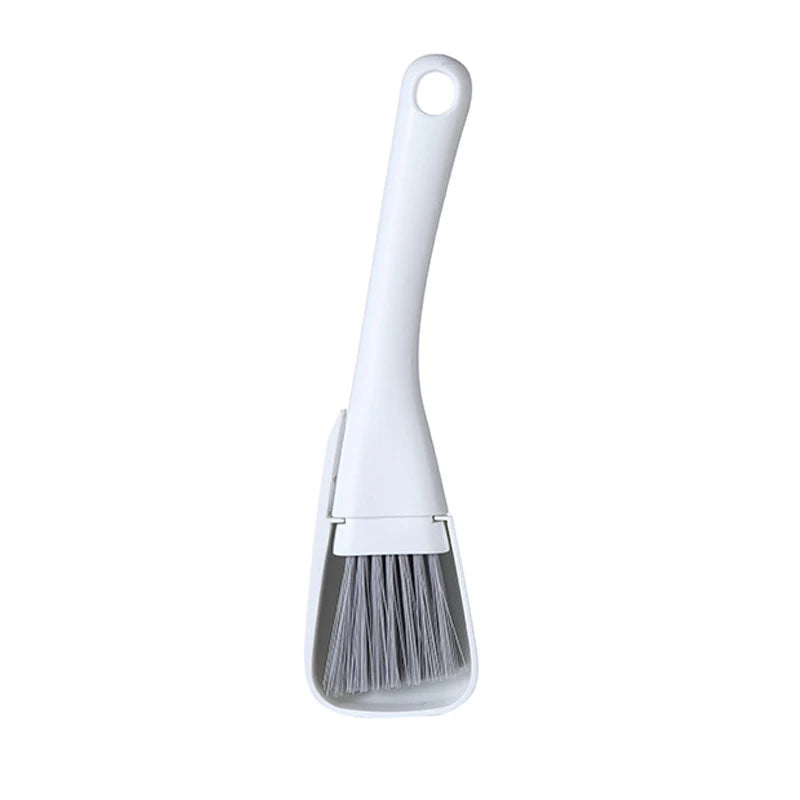 Window Groove Cleaning Brush and Dustpan Set for Gaps - 2 in 1 Household Cleaning Tool