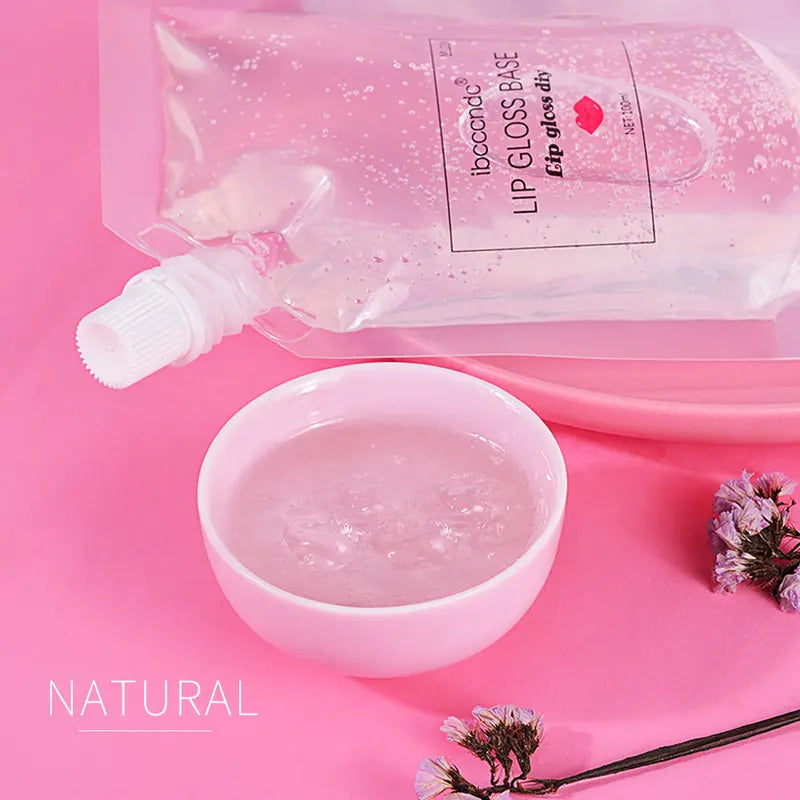 Clear Lip Gloss Base Gel for DIY Lipstick & Lip Gloss Formulations - Odorless & Moisturizing