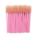 50pcs Disposable Nylon Mascara Wands with Blue Handles for Lash Extensions & Makeup