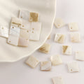 Natural Mother of Pearl Cross Beads Charms for DIY Jewelry Making - 30pcs
