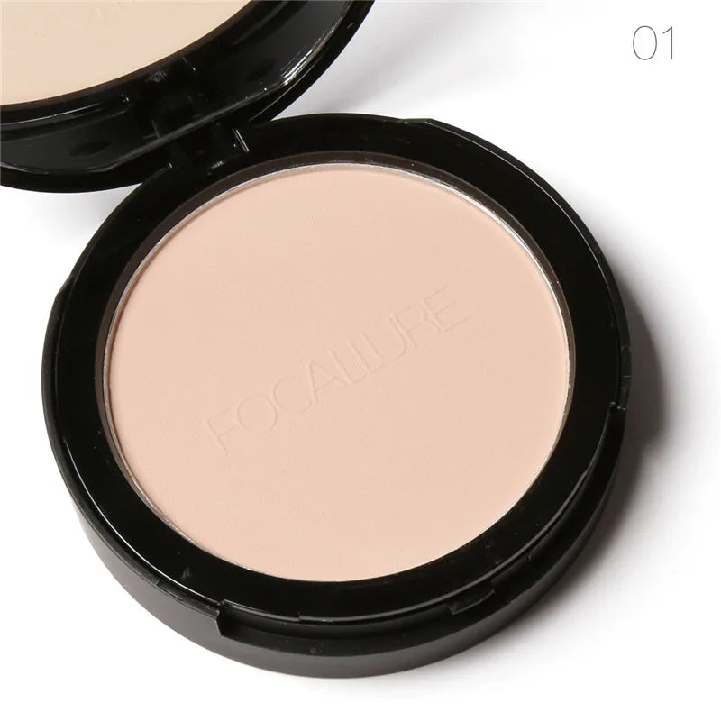 Mineral Face Pressed Powder Foundation Oil Control Matte Finish 3 Shades