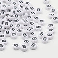 50/100/200pcs Alphabet Beads - 7x4mm Acrylic Spacer Beads for Jewelry Making