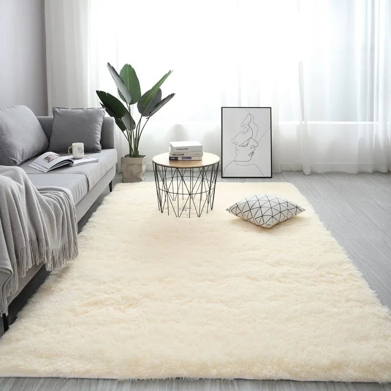 Large Washable Fluffy Rug for Living Room and Bedroom 160x230 cm - Non-Slip Carpet