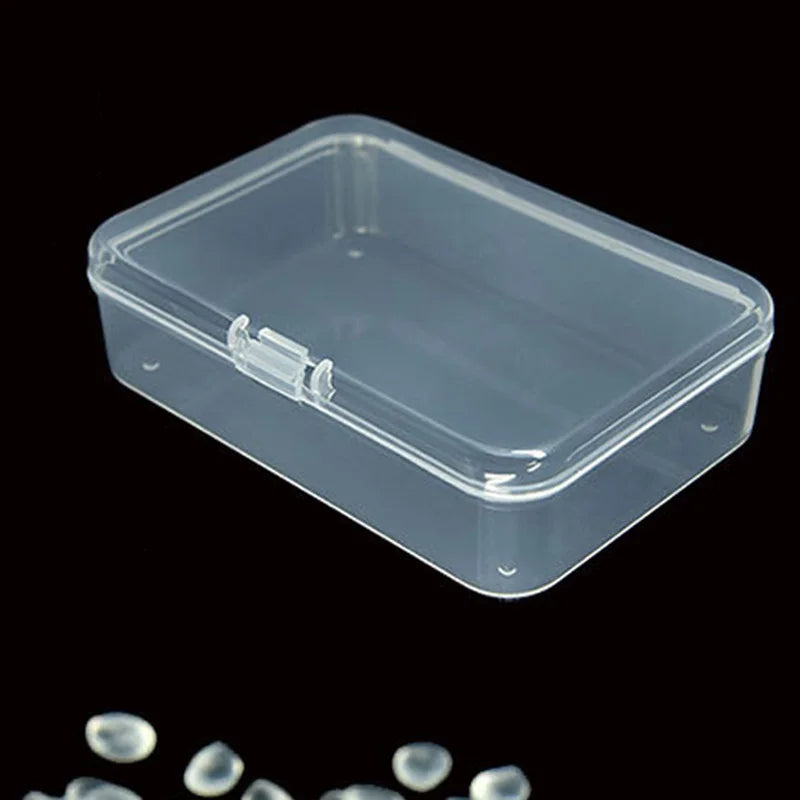 5 Pack Transparent Plastic Jewelry Storage Boxes for Small Items