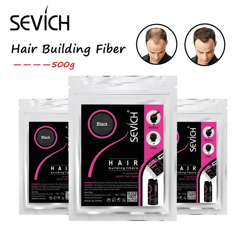 500g Hair Building Fiber Keratin Powder for Hair Regrowth & Concealing
