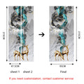 Chinese Style Fantasy Elk DIY Waterpoof Vinyl Wall Mural for Home & Living Room Decor