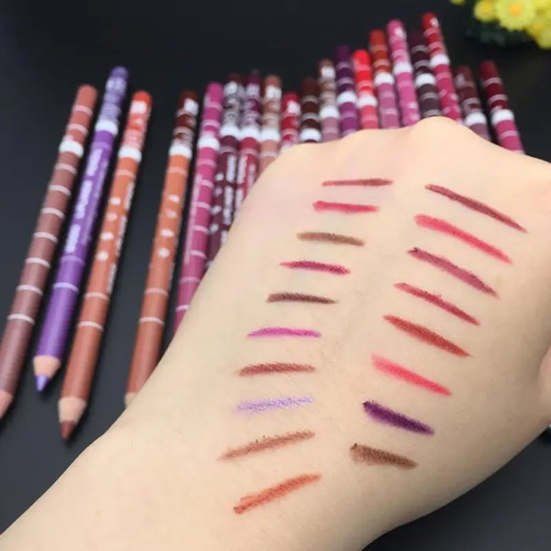 Professional Waterproof Lip Liner Pen - Matte Long Lasting Lipstick Pencil for Women