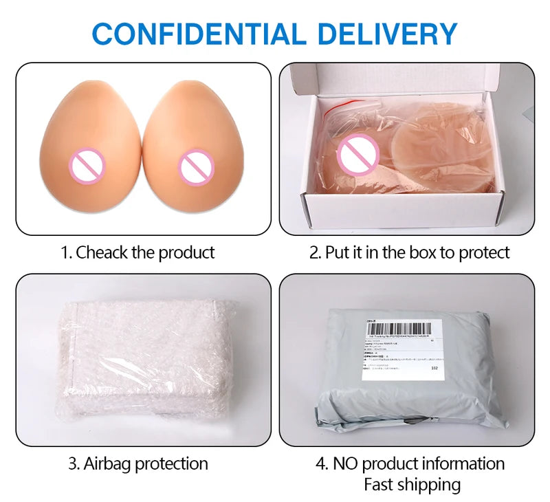 Realistic Silicone Breast Forms for Drag Queen Cosplay - Multiple Sizes