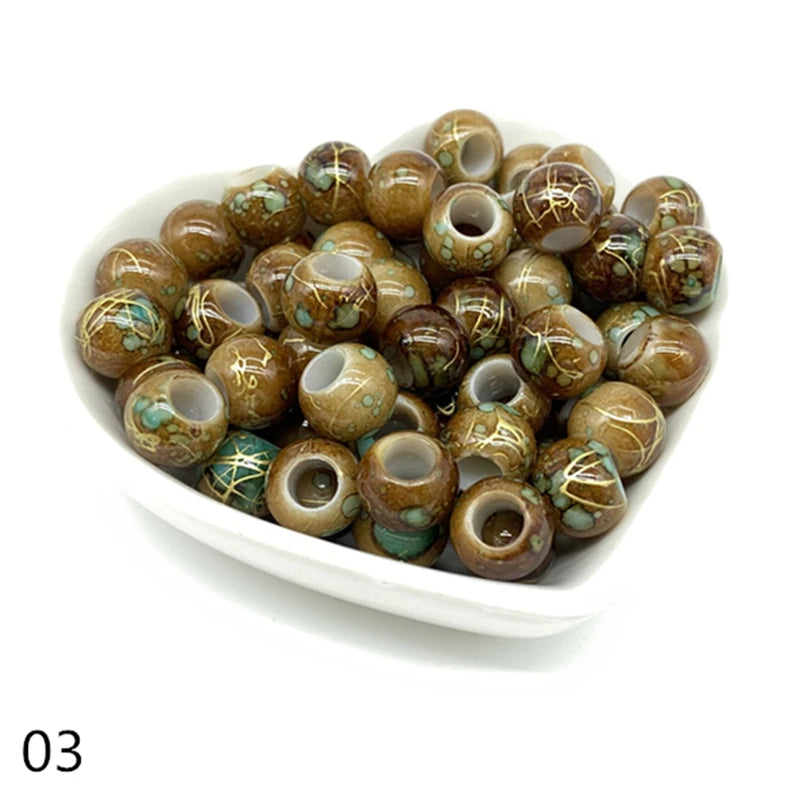 50pcs 10mm Acrylic Beads for Jewelry Making Loose Beads Craft Supplies