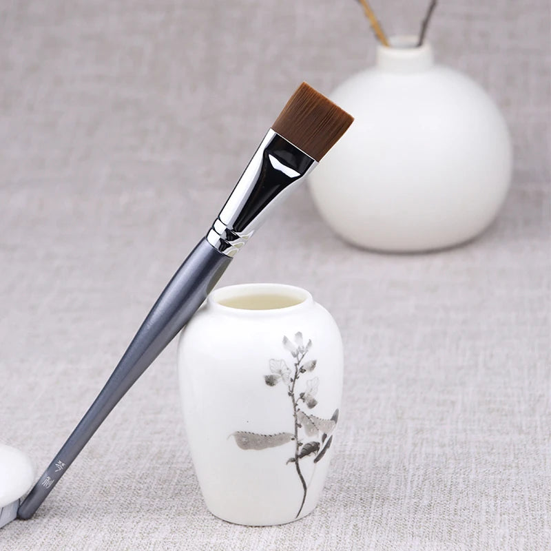 Professional Flat Top Square Foundation Makeup Brush - Synthetic Fiber BB Cream Brush