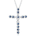 Women’s Silver Color Plated Necklace Cross Pendant Jewelry for Weddings & Gifts