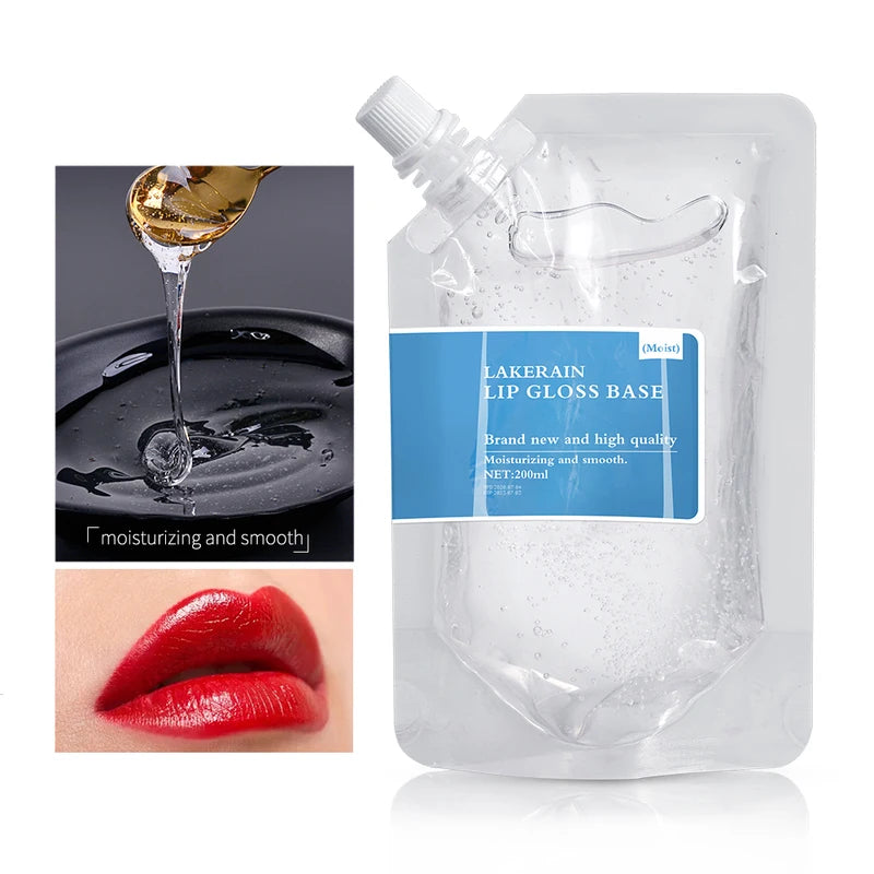 Lip Gloss Base Oil - Moisturizing Clear Gel for Handmade Lip Gloss - 50/100/200ml