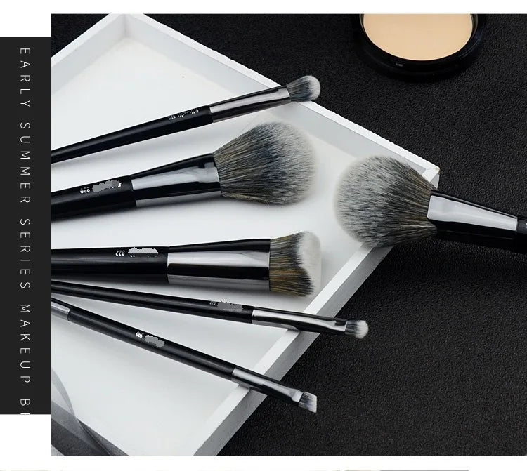 Angled Makeup Brush for Foundation & Face Contouring - Multiple Handle Colors