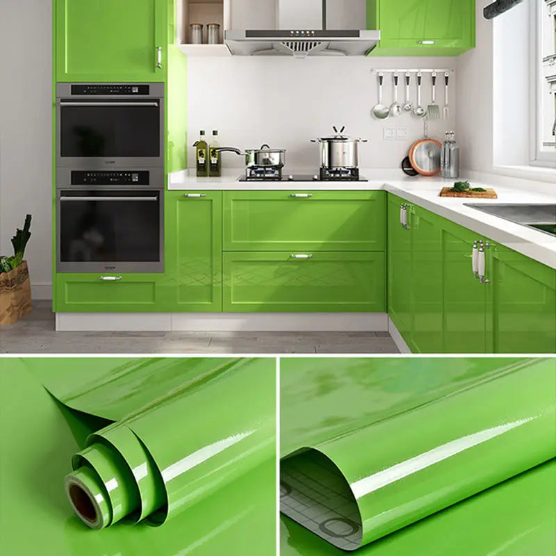 Self-Adhesive Wallpaper Vinyl Films for Kitchen Cabinets & Furniture DIY Decor