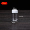 Refillable Plastic PET Bottles Set - 15ml to 100ml, Seal Cap, Multiple Colors