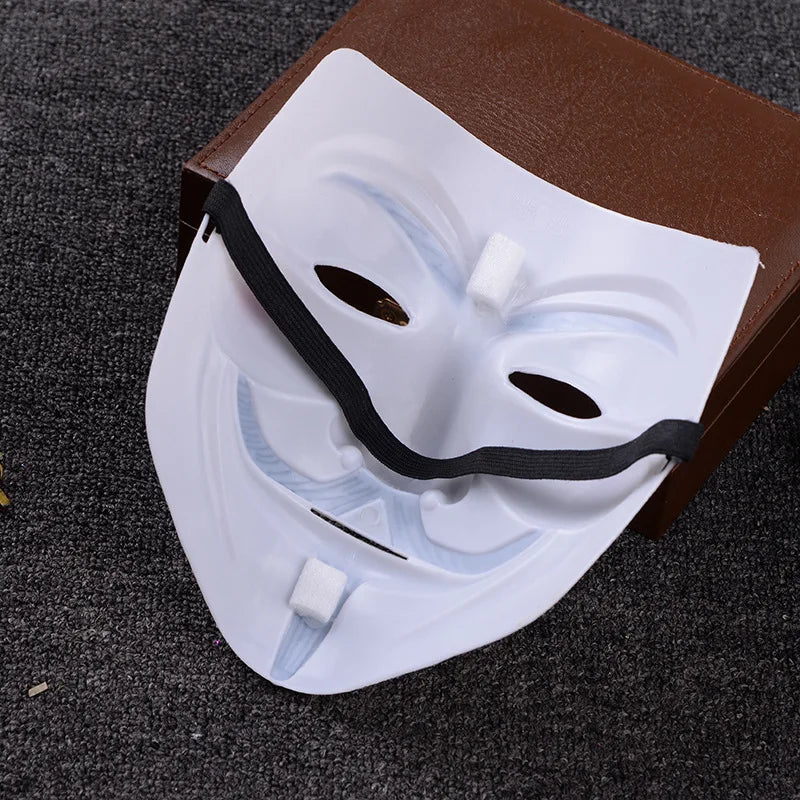 Guy Fawkes Anonymous Mask Halloween Cosplay Venetian Carnival Costume