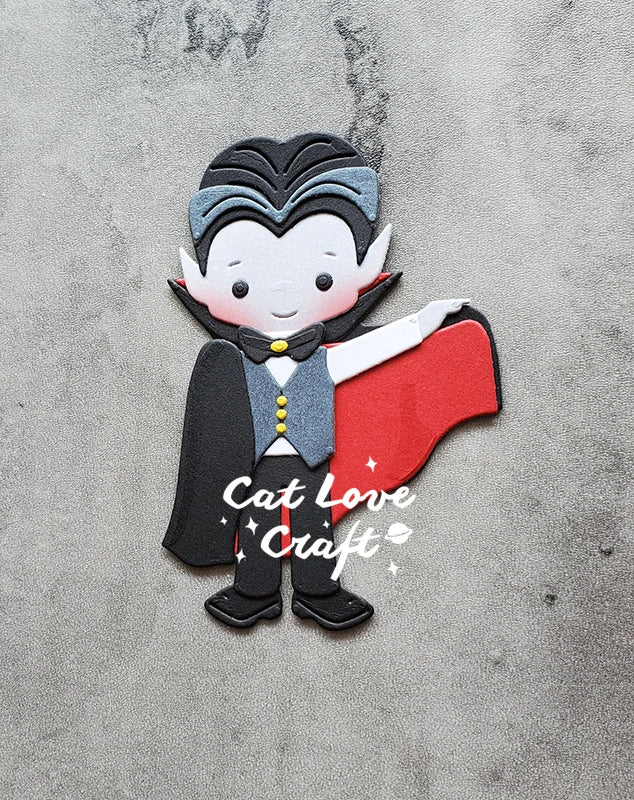 Halloween Vampire Metal Cutting Dies for Scrapbooking and Card Making - CatLove