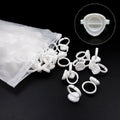 100pcs Eyelash Extension Glue Holder Cups Fan Lash Makeup Tool