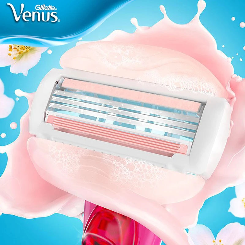 Gillette Venus Spa Breeze Safety Razor Blades Refills for Women Hair Removal