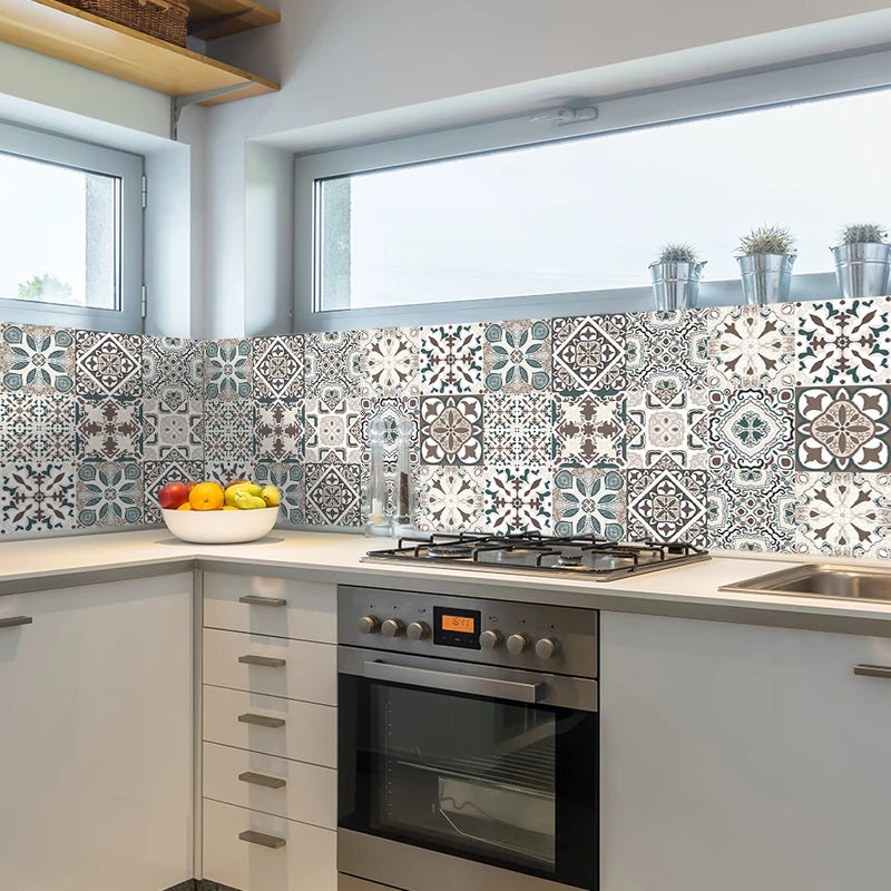 Self-Adhesive Wall Sticker Film for Backsplash & Floor - Matte PVC Decor