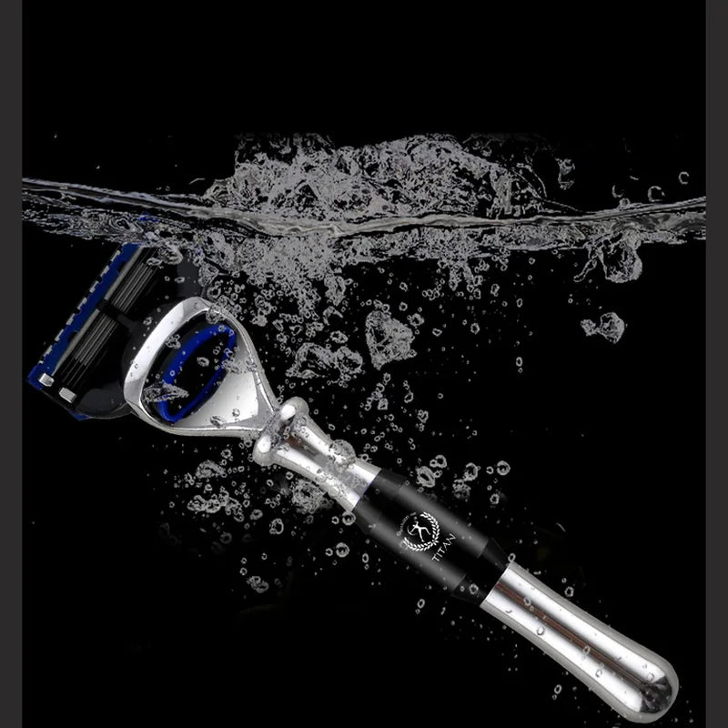 Metal Handle Safety Razor - High Quality Refillable Shaving Razor